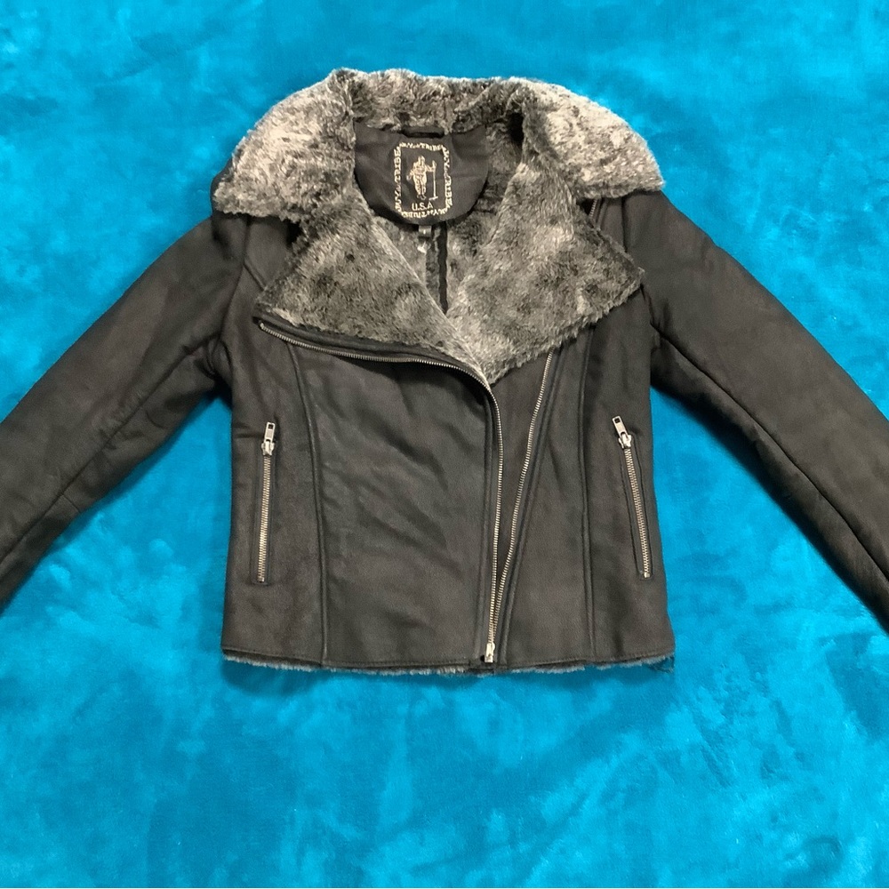 My Tribe shearling cropped jacket - Picture 6 of 13